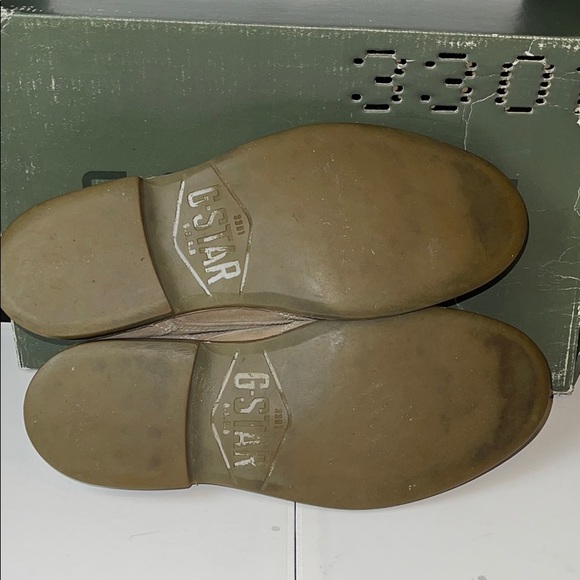 G-Star Garret Theo Earth Suede wingtips tan US8 - Picture 7 of 8
